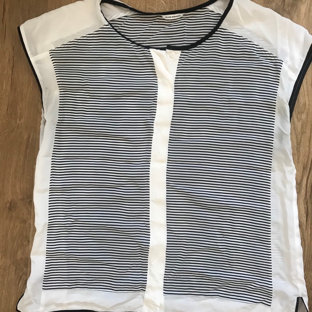 Club Monaco Sheer Blouse